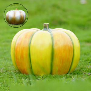 Statue géante d'Halloween en résine et fibre de verre, personnalisée en forme de <span class=keywords><strong>citrouille</strong></span>, légumes ou fruits, pour extérieur et jardin - Product Image 6