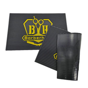 Custom Eco Friendly <b>Silicone</b> Barber Mat Non Slip Heat Resistant Food Grade Waterproof Reusable Hairdressing <b>Tool</b> Storage Mat - Product Image 2