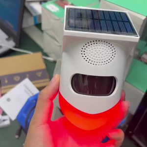 Năng lượng mặt trời & usb-sạc ngoài trời cao-pitched hệ thống báo động với wifi âm thanh & ánh sáng luận viên cơ thể con người cảm biến hồng ngoại - Product Image 5