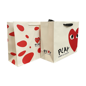 Sacs en papier personnalisés, bon marché, élégants, de luxe, design doré et blanc, avec votre propre logo - Product Image 6