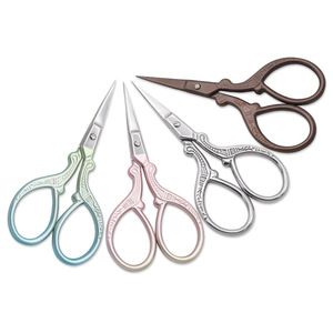Stainless Steel Beauty Scissors Straight Tip Compact Makeup Trim For Eyebrow Eyelash Grooming - Product Image 2