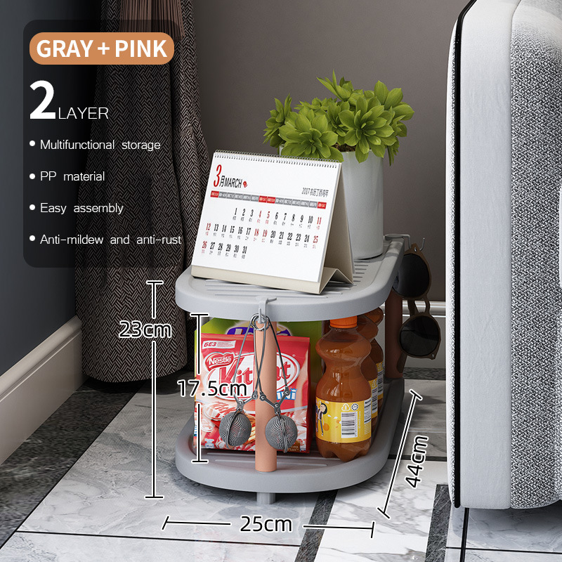 Two-layer light gray-pink tubing [Includes 3 hooks]