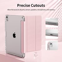 Étui transparent à 3 volets pour iPad Air Pro 5 6 7 8 9 10e génération 2024 2025 A16 MINI 3 4 10.2 10.9 11 12.9 13 pouces