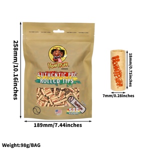 HP Honeypuff Classic – Embouts filtrants roulés 7 mm, paquet de 500, cônes en papier jetables pour cigarettes, pour une fumée douce, avec rangement pour grinder - Product Image 6