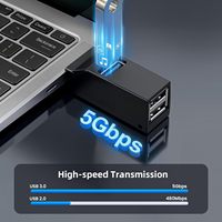 Hub USB 3,0 y 2,0 de 3 puertos, adaptador USB portátil de alta velocidad, divisor para PC, portátil, disco U, teclado, ratón, disco duro móvil