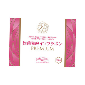 ISOLACOM Extrait de soja japonais premium fermenté au Koji, isoflavone, extrait végétal santé tout-en-un, 120 capsules - Product Image 1