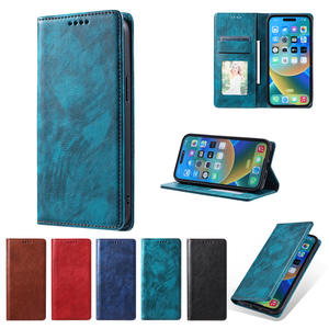 Funda adecuada para iPhone 15 Pro Max, funda de cuero tipo cartera sencilla y ejecutiva, funda protectora para teléfono con ranura para tarjetas. - Product Image 6