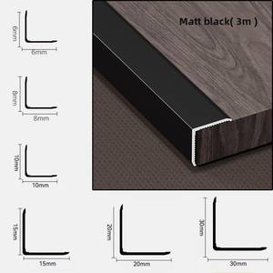 Alliage d'aluminium direct d'usine en forme de L- 7 emballage de bord sans colle bandes de Protection d'angle de carreaux anti-collision carreaux de carreaux - Product Image 6