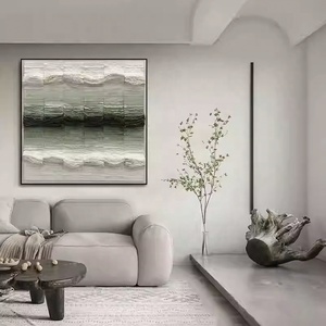 Phòng Khách Treo Tường Trừu Tượng Trang Trí Bức Tranh Biển Hình Dạng <span class=keywords><strong>S</strong></span>óng Giấy Trang Trí Nội Thất 100% Handmade Thiết Kế Tác Phẩm Nghệ Thuật Tường Nghệ Thuật - Product Image 3