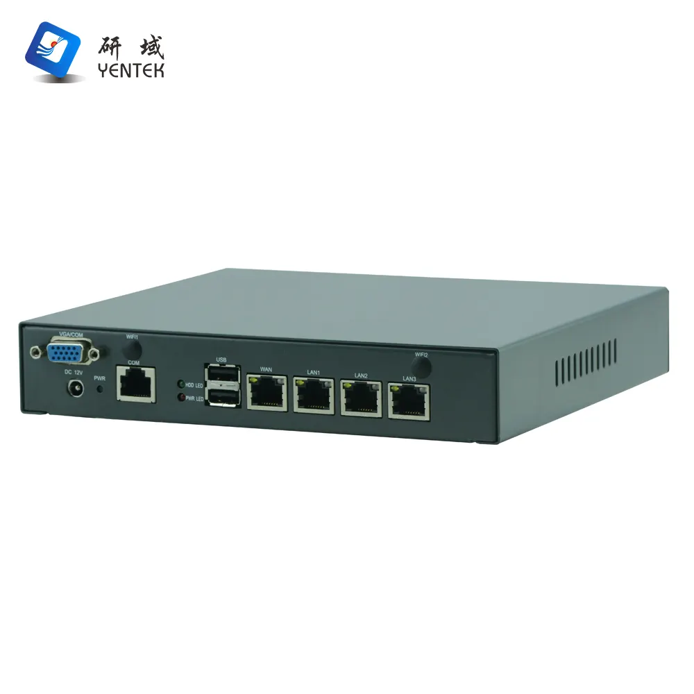 Goedkope Enterprise Routers Intel Celeron J4125 J1900 4 Lan Win10 Openwrt Ikuai Netwerkserver Firewall Router Mini Pc