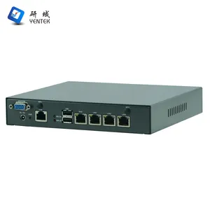 Roteadores empresariais baratos Intel Celeron J4125 J1900 4 Lan win10 openwrt ikuai Roteador de servidor de rede Firewall Mini PC