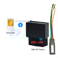 Rastreador GPS OBD 4G Portátil en Tiempo Real con Bluetooth, Relé de Corte de Motor, Geo-cerca y Alarma para Gestión de Vehículos