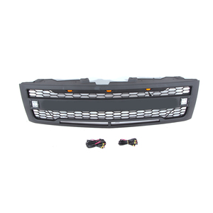 2007-2013 Abs <strong>Parts</strong> Front Grille with <strong>Side</strong> Lights Fit for Chevrolet Silverado - Product Image 5