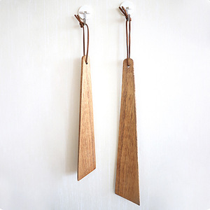 Wooden Angled Spatula Set 4 Pieces Lightweight Hanging Kitchen Utensil For Cooking Stir Fry Baby Food Camping Use - Product Image 2