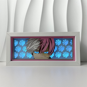 Boîte à lumière LED Shadow Box, en stock dans l'entrepôt américain, lumière jaune 3D Akaza, décoration lumineuse, art mural pour <span class=keywords><strong>chambre</strong></span> d'<span class=keywords><strong>otaku</strong></span>, livraison rapide aux États-Unis - Product Image 2