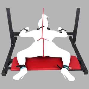 Canapé de bondage rembourré de luxe pour séances fétichistes pour adultes, jeux érotiques et discipline soumise - Product Image 1