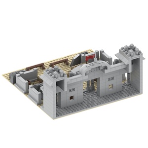 MOC5071 <span class=keywords><strong>Maison</strong></span> militaire de la Seconde Guerre mondiale Champ de bataille Base de défense militaire <span class=keywords><strong>Maison</strong></span> Bataille de Berlin Ensembles de blocs de construction Kit de construction Jouets - Product Image 4