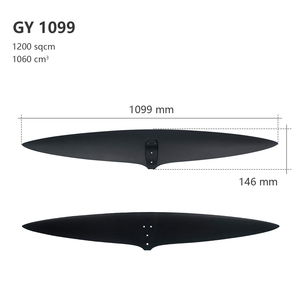 โรงงาน OEM เชี่ยวชาญด้านคาร์บอนไฟเบอร์ฟอยล์ GY1099 ปีกหน้าสำหรับกระดานโต้คลื่นและกระดานไฮโดรฟอยล์ GY1099 โรงงาน OEM เชี่ยวชาญ - Product Image 1