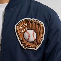 Patch Bordir Sarung Tangan Baseball Custom 3D untuk Topi, Hadiah Kain Kanvas Tempel Setrika