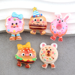 Resina de Pan de Donut, Accesorios de Joyería Ecológicos para Manualidades, Hebillas para Zapatos, Dijes de Resina, Accesorios de Resina para Decoración - Product Image 1