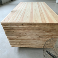 Vente directe usine : Planche de bois massif en Cryptomeria Sugi chinoise, collée sur le biais, tailles personnalisées pour la décoration intérieure