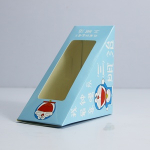Barquette triangulaire épaisse de qualité alimentaire, recyclable, pour chewing-gum, sushi, gâteau, avec couvercle à fenêtre, impression personnalisée, emballage de gâteau 0,5 mm - Product Image 4