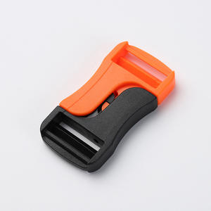 Hebilla de liberación lateral de plástico ajustable para bolsos, cierre a presión naranja y negro, accesorio de hebilla de conexión duradera para correas. - Product Image 2