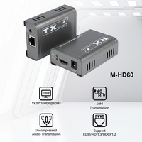 Extensor HDMI Xput sobre Cable CAT5e/CAT6, Máx. 60M, 1080P, Copia EDID Integrada, Kit de Transmisor y Receptor IR Bidireccional