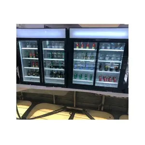 900L commercial fridge uprigh beverage showcase cold drink refrigerator refrigeration equipment