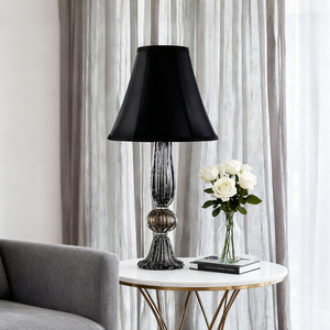 Abat-jour en tissu en forme de cloche, accessoire de lampe contemporain de luxe, installation facile - Product Image 3