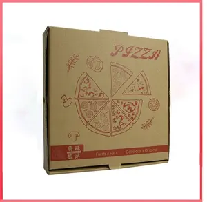 benutzerdefiniert wiederverwendbar lebensmittel-klasse benutzerdefiniert einweg faltung wellpappe isoliert pizza-box