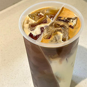 Ly nhựa cá nhân hóa 500ml 700ml, ly nhựa hai ngăn, ly nhựa chia ngăn đôi dùng cho đồ uống trà sữa lạnh - Product Image 5