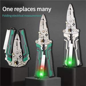 Alicate Multifuncional MYJ Dobrável com Função de Teste Ferramentas para Eletricista Cortador de Fios Alicate de Crimpagem - Product Image 2