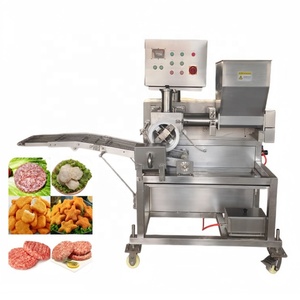 Machine entièrement automatique pour la fabrication de galettes de poulet, de poisson, de crevettes et de hamburgers, capacité élevée de 140 pièces/<span class=keywords><strong>min</strong></span>, 380V/220V - Product Image 1