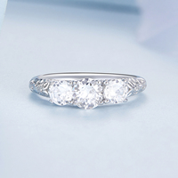 Nouvelle bague en argent de luxe en zircon s925, bracelet en platine plaqué vent froid exquis BSR318