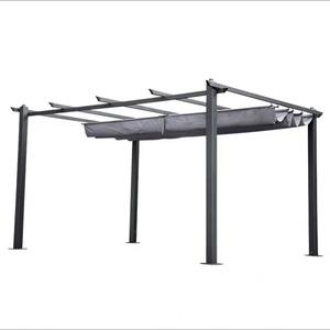 Pérgola plegable de aluminio para exteriores, toldos de tamaño estándar 3x4 M, protección contra la lluvia y el <span class=keywords><strong>sol</strong></span>, con recubrimiento de polvo de aluminio - Product Image 4