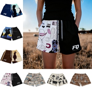 FQ Customized Cowboy Footy Shorts For Ladies And Men Sublimation Printed Footy Shorts With Zipper Pockets For Farm Work Swimming