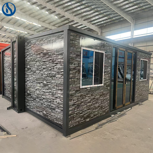 Maison préfabriquée Honlu prête à l'emploi, conteneur extensible de 20 pieds et 40 pieds, deux chambres, prix préfabriqué, maison pliable, appartement pour grand-mère - Product Image 1