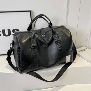 กระเป๋าเดินทางแบบสปอร์ต PU สำหรับทุกเพศ สายสะพายปรับได้ 36-55 ลิตร ปิดด้วยซิป คุณภาพสูง สีแดงเงิน - Product Image 5