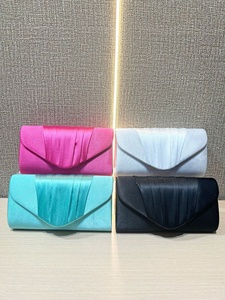 Borsa da sera alla moda 2026, pochette elegante a busta, borsetta da festa piccola di design, borsa formale semplice ed elegante in raso per donna - Product Image 2