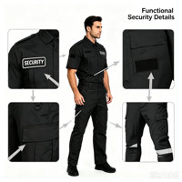 Ensemble uniforme de sécurité BDU OEM d'usine, tenue de chasse pour hommes, chemise et pantalon tactiques multi-poches pour agents de sécurité