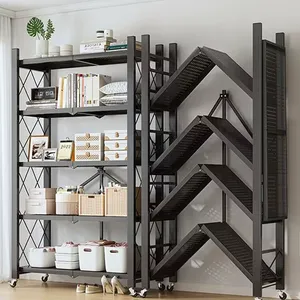 Hoogwaardig Opvouwbaar Keukenopbergrek Metalen Stalen Plank Meerlaags Staand Type Roterend Multi-Rotatie Opbergrek - Product Image 5
