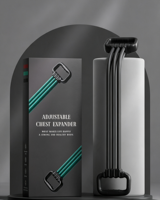 Extenseur de poitrine multifonctionnel portable à haute élasticité avec 3 tubes réglables