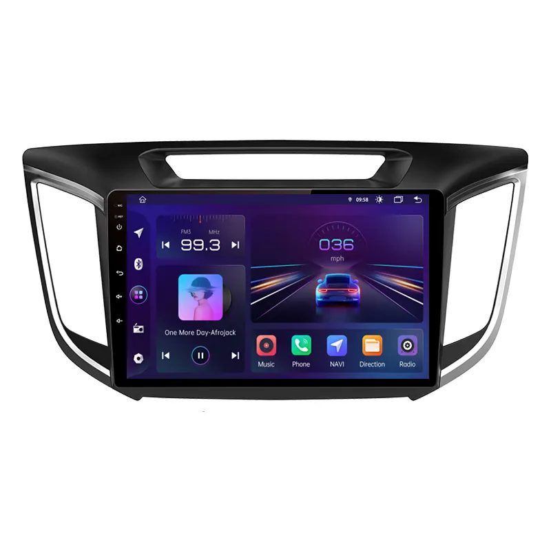 Dropshipping Junsun V1 dokunmatik ekran WiFi el ücretsiz araç DVD oynatıcı için Hyundai Creta ix25 2015 - 2019 Android araba radyo GPS