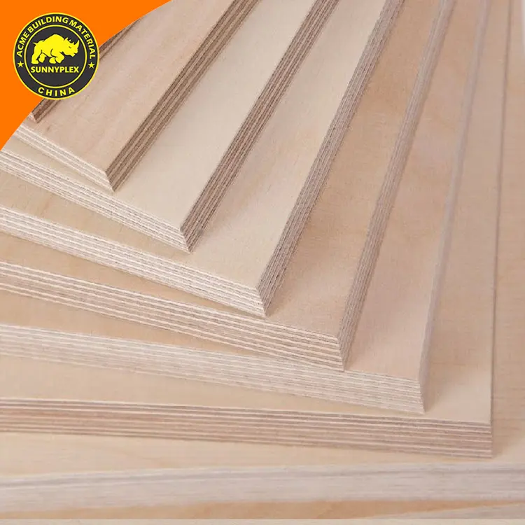 Madeira de baixo custo 1220x2440x110 pine plywood