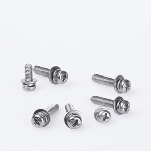 Tornillo de Cabeza Cruzada Pequeña GB9074.8 de Acero Inoxidable Premium con Arandelas de Resorte y Planas - Product Image 1