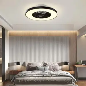 60-inch hiện đại ABS LED quạt trần ánh sáng với động cơ DC điều khiển từ xa tiết kiệm năng lượng trang trí quạt trần ánh sáng