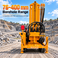Foreuse hydraulique sur chenilles EB300 pour puits d'eau, machine de forage de puits de 300 mètres de profondeur avec pompe à boue
