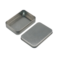 Boîte en métal rectangulaire personnalisée avec logo, qualité alimentaire, emballage métallique durable pour bonbons, boîte en métal avec couvercle