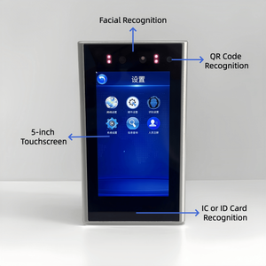 5-inch Touchscreen Facial Recognition, <strong>QR</strong> Code, And Card Access Control <strong>Reader</strong> - Product Image 2